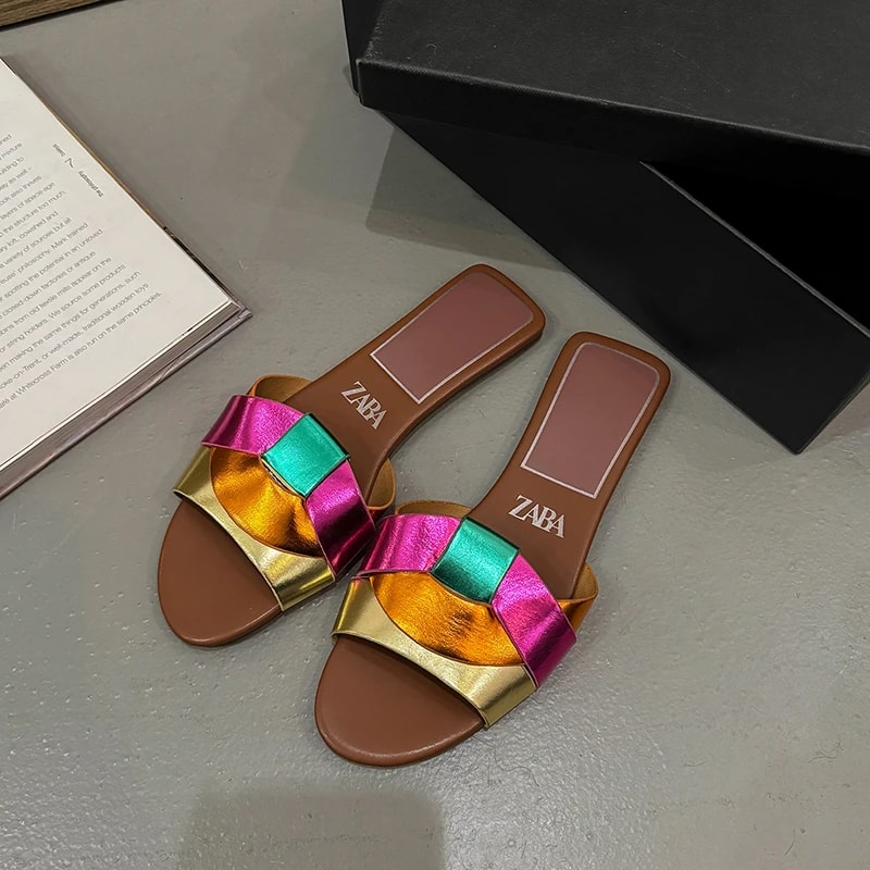 New Summer Designer Women'S Solid Color Fashion Slippers Zapatos De Mujer Women'S Shoes Slippers Women Slippers Women Shoes 6