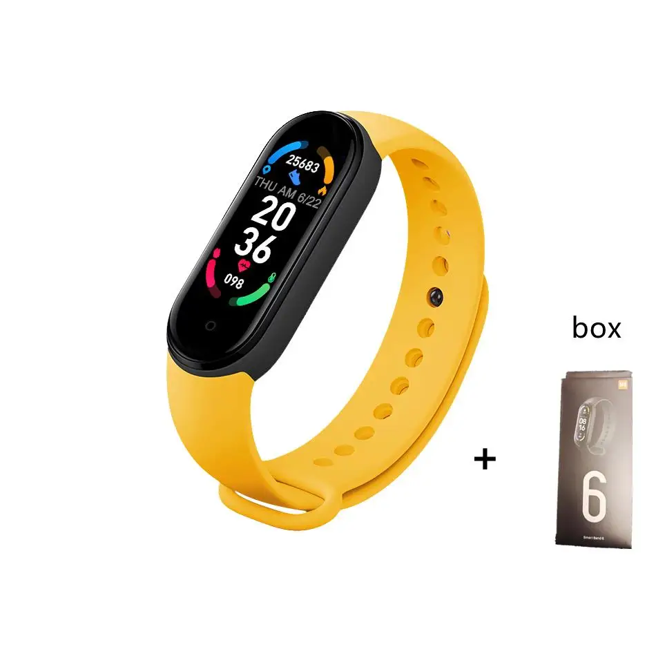 M6 Smart Watch Color Screen Step Counting Multi Sport Fitness Mode Message Reminder Photography Music Remote Control Smart Band 2