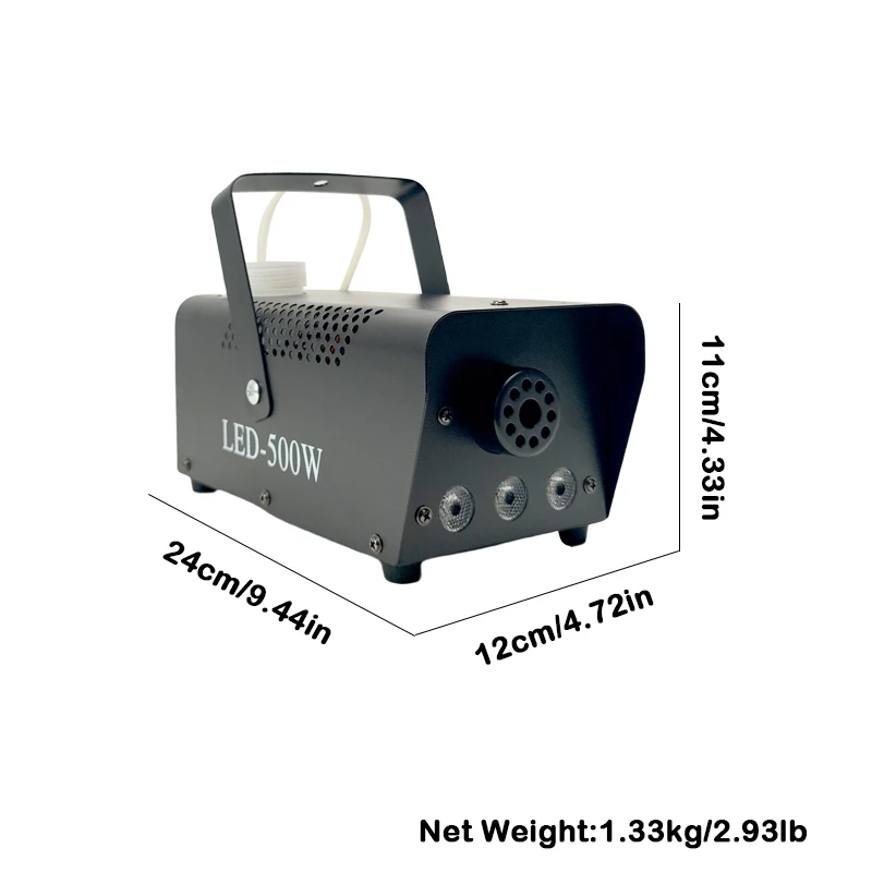 New Remote control LED 500W smoke machine RGBW Mixed color fog machine professional smoke ejector stage equipment LED fogger 5