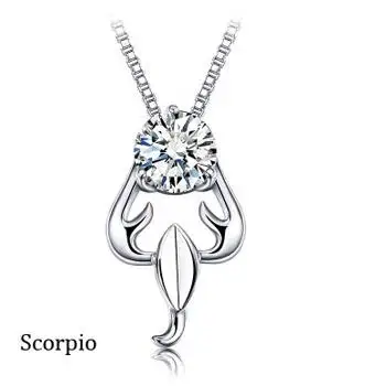 Crystal CZ Snake Pendant Necklace Temperament Silver Color Clavicle Chain Choker Necklaces For Women Wedding Jewelry 11
